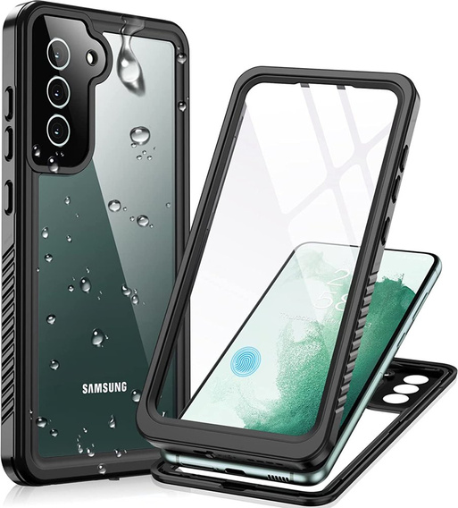 Vodotesné puzdro IP68 pre Samsung Galaxy S22+ Plus, Redpepper Dot+, čierne