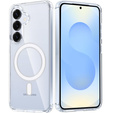 Puzdro pre Samsung Galaxy S25+ Plus, Fusion Hybrid, pre MagSafe, priehľadné + sklo na displej