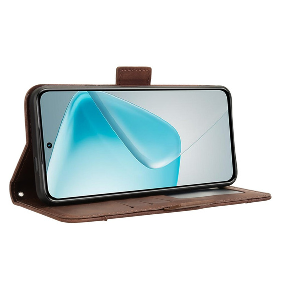 Klapkové puzdro pre Infinix Hot 50 Pro+ 4G, Card Slot, hnedé