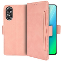 Klapkové puzdro pre Oppo A78 4G, Card Slot, ružové