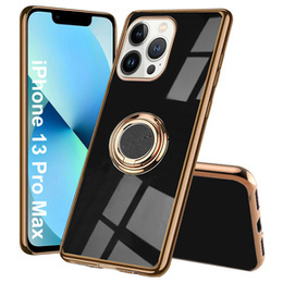 Obal na mobil pre iPhone 13 Pro Max, Electro Ring, čierne