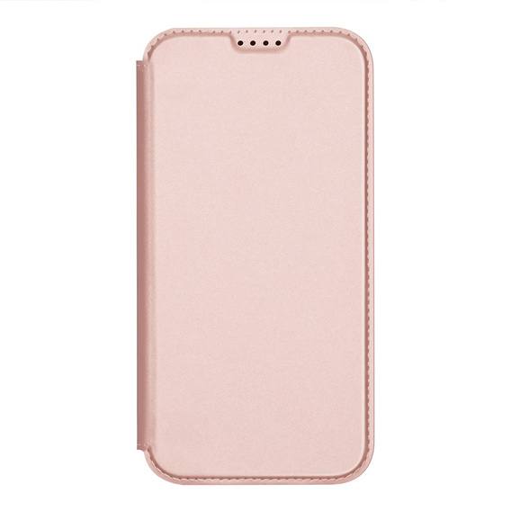 Puzdro Dux Ducis pre iPhone 17, Skin Pro, s chlopňou, s otvorom na kartu, ružové