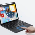 Puzdro + klávesnica iPad Pro 12.9 2021 / 2020, Dux Ducis Magnetic Keyboard, čierne