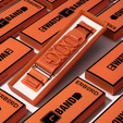 Univerzálny nylonový opasok ERBORD 20mm, oranžový
