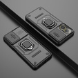 Puzdro pre Realme C67 4G, KickStand Camera Lens, čierne