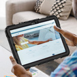 Obrnené puzdro pre Samsung Galaxy Tab S10 Lite / S10 FE / S9 FE, ochranné 360 so slotom na stylus, čierne