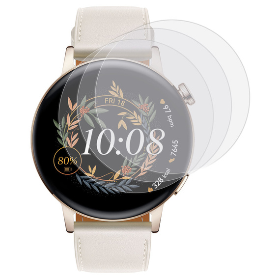3x ERBORD Hydrogélová fólia pre Huawei Watch GT 3 42mm
