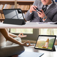 Puzdro pre Xiaomi Pad 6S Pro 12.4, Smartcase Hybrid, so slotom na stylus, čierne