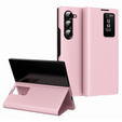 Flipové puzdro pre Samsung Z Fold5 5G, Smart View Wallet, ružové
