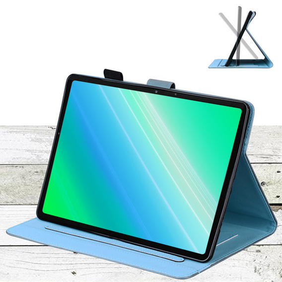 Puzdro pre iPad 10.2" 2021/2020/2019 (9/8/7 gen.), s chlopňou, animal, modré