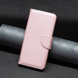 Klapkové puzdro pre Samsung Galaxy M33 5G, Wallet Litchi Magnet, ružové rose gold