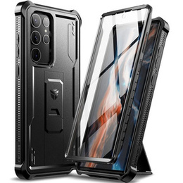 Obrnené puzdro pre Samsung Galaxy S22 Ultra, Dexnor Full Body, čierne