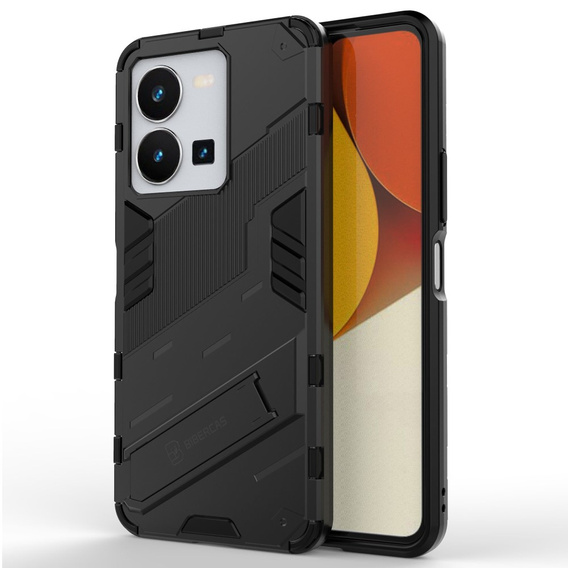 Puzdro pre Vivo Y35 4G, Military kickstand, čierne