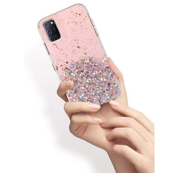 Obal na mobil pre Oppo A52 / A92 / A72, Glittery, ružové