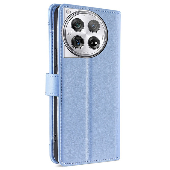 Klapkové puzdro pre OnePlus 12 5G, Wallet Zipper Pocket, modré