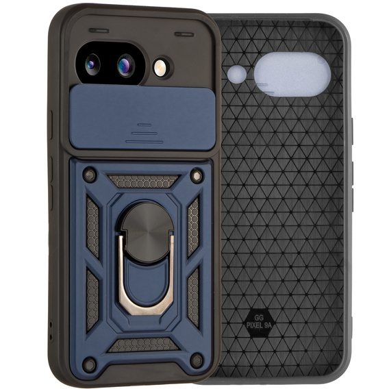 Obal na mobil pre Google Pixel 9A, CamShield Slide, modré
