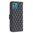 Klapkové puzdro pre Motorola Edge 40 Neo, Wallet, BINFEN COLOR, čierne