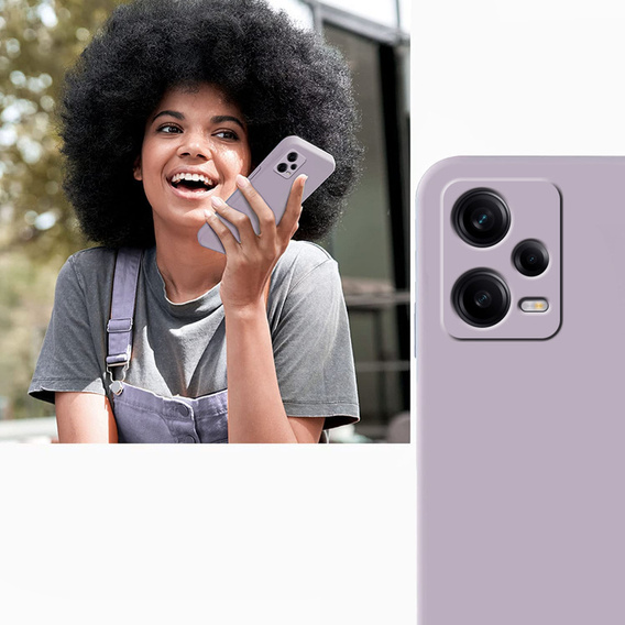 Obal na mobil pre Xiaomi Redmi Note 12 Pro+ 5G, Silicone Lite, fialové