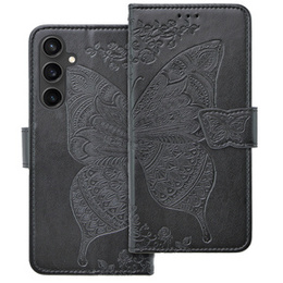 Klapkové puzdro pre Samsung Galaxy S23 FE, Butterfly, čierne
