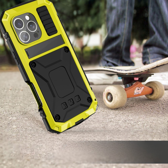 Obrnené puzdro pre iPhone 16 Pro, R-JUST, žlté