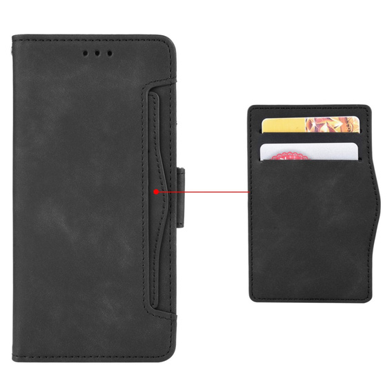 Klapkové puzdro pre Realme 14X / Realme C75, Card Slot, čierne