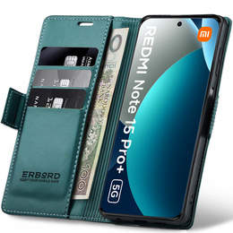 ERBORD Lesklé puzdro Litchi pre Xiaomi Redmi Note 15 Pro Plus 5G / Poco M8 Pro 5G