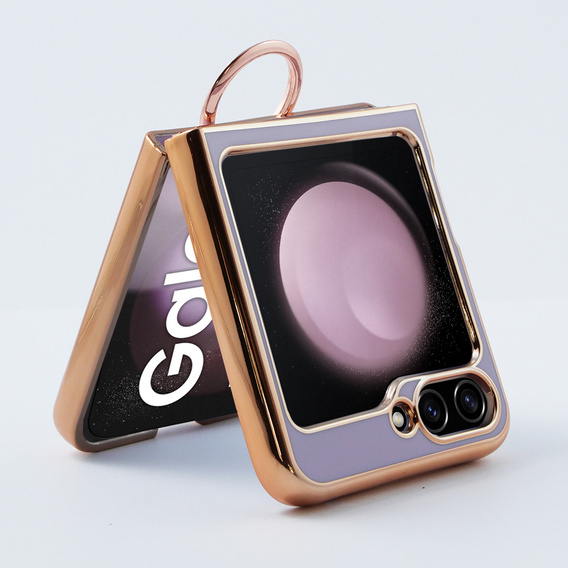 Obal na mobil pre Samsung Galaxy Z Flip 5 5G, Electro Ring, fialové