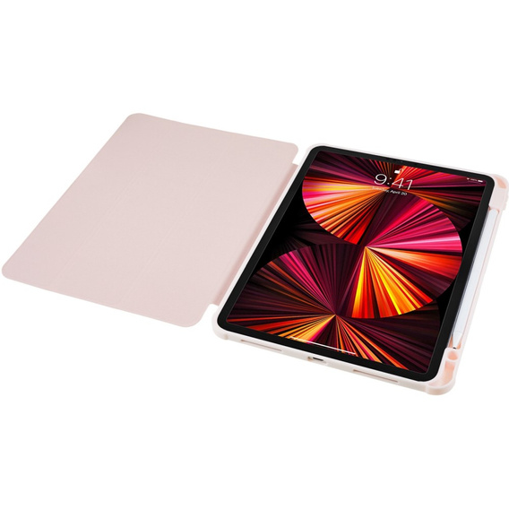 Puzdro pre iPad Pro 11 2022 / 2021 / 2020 / 2018, Smartcase Hybrid, so slotom na stylus, ružové