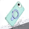 Puzdro iPhone 16e, Glittery Magnetic Kickstand, modré