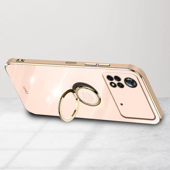 Obal na mobil pre Xiaomi Poco M4 Pro 4G, Electro Ring, ružové