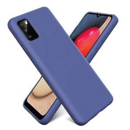 Obal na mobil pre Samsung Galaxy A02s, Silicone Lite, tmavomodré
