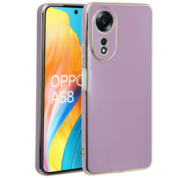 Puzdro pre Oppo A58 4G, Glamour CamShield, fialové