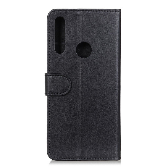 Obal na mobil pre Huawei P40 Lite E, Wallet Litchi Leather, čierne