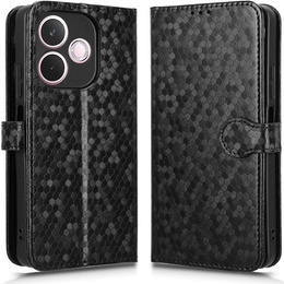 Flipové puzdro pre Oppo A5 Pro 5G, Wallet Rhombus, čierne