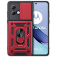 Obal na mobil pre Motorola Moto G84 5G, CamShield Slide, červené