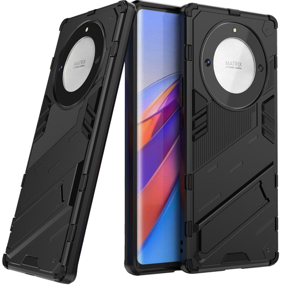 Puzdro pre Honor Magic 5 Lite, Military kickstand, čierne