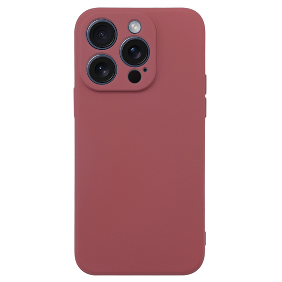 Obal na mobil pre iPhone 15 Pro Max, Silicone Lite, červené