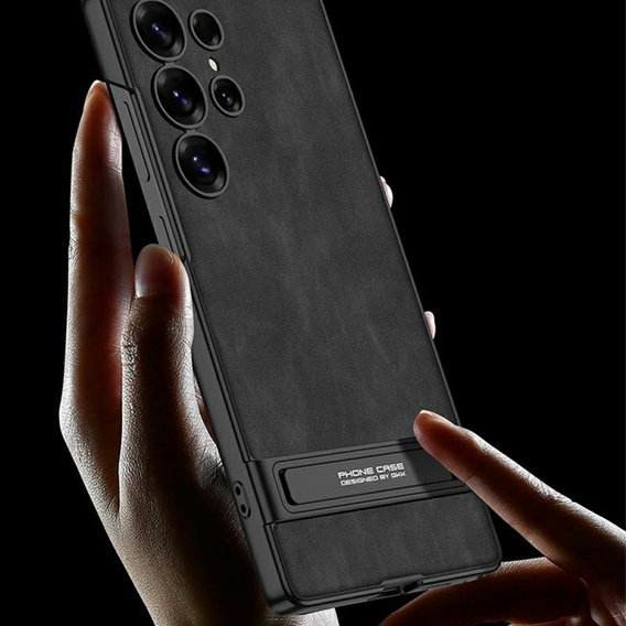 Puzdro pre Samsung Galaxy S25 Ultra, GKK Leather, čierne