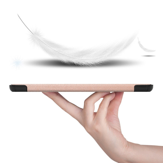 Puzdro pre Samsung Galaxy Tab S9 FE, trojskladové, ružové rose gold