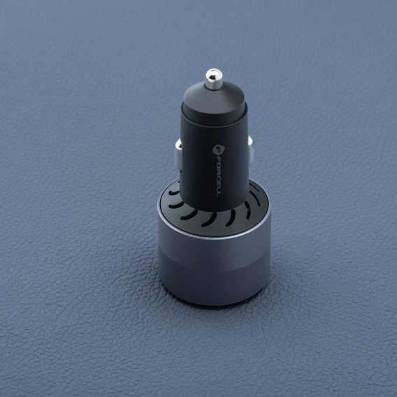 Forcell F-Energy Alu 85 W nabíjačka do auta, 2 × USB-C + USB-A, PD / QC 4.0 / SFC 2.0