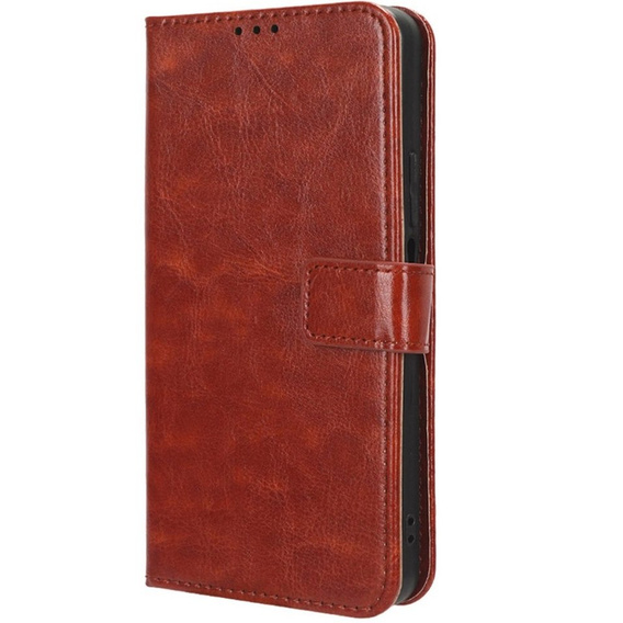 Klapkové puzdro pre Honor 90 Lite 5G, Crazy Horse Wallet, hnedé