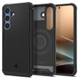 Puzdro Spigen pre Samsung Galaxy S25+ Plus, Core Armor MagSafe, čierne + tvrdené sklo 9H