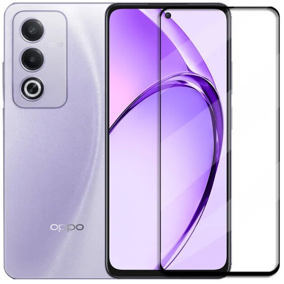 3D tvrdené sklo pre Oppo A80, čierny rám