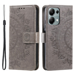 Klapkové puzdro pre Xiaomi Redmi Note 13 Pro 4G / Xiaomi Redmi Note 14S / Xiaomi Poco M6 Pro 4G, Mandala, sivé