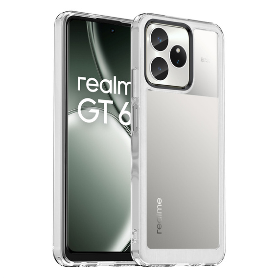 Obal na mobil pre Realme GT 6 / 6T, Fusion Hybrid, priehľadné