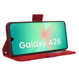 Klapkové puzdro pre Samsung Galaxy A26, Card Slot, červené