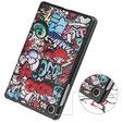Puzdro pre Lenovo Tab M8 Gen 4 TB-300FU, Smartcase, graffiti