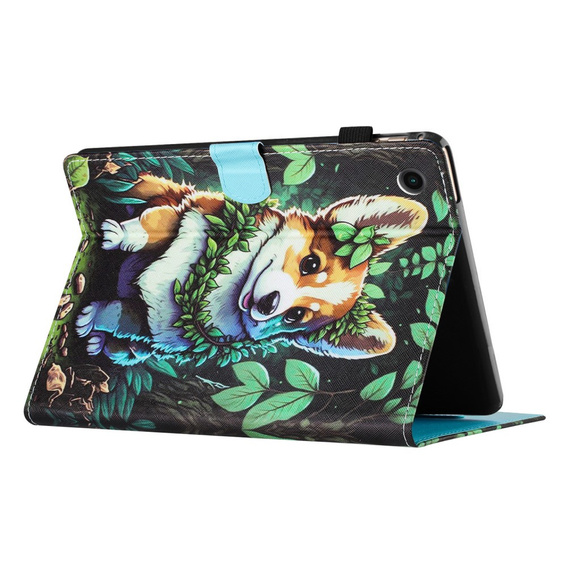 Puzdro pre Lenovo Tab M10 10.1 Gen 3, s chlopňou, corgi dog