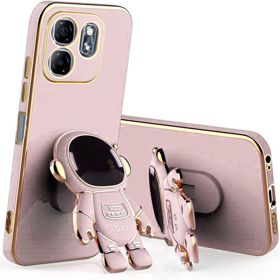 Obal na mobil pre Infinix Hot 50i 4G, Astronaut, ružové
