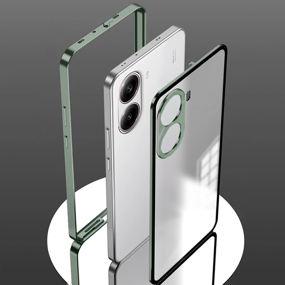 Puzdro pre Xiaomi Poco X7 Pro 5G, Frame Case, zelený